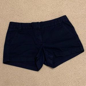 Navy blue chino shorts